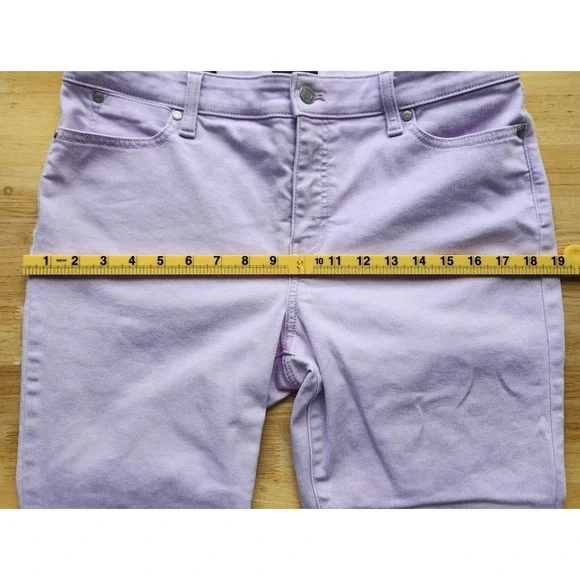Talbots Womens Slim Ankle Jeans 10P Petite Lilac Purple Casual Denim Pants - Picture 6 of 10